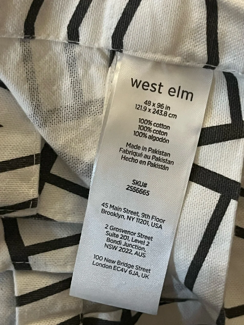 West Elm geometric linear